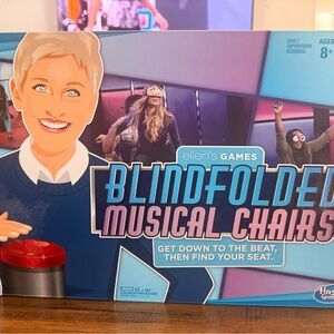 Ellen's Games Blindfolded Musical Chairs Game 4-6 Players Hasbro Gaming NEW